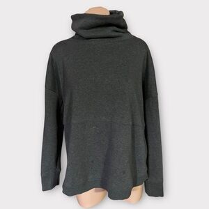 Athleta Women’s Small Charcoal Gray Cozy Karma Cowl Neck Sweatshirt